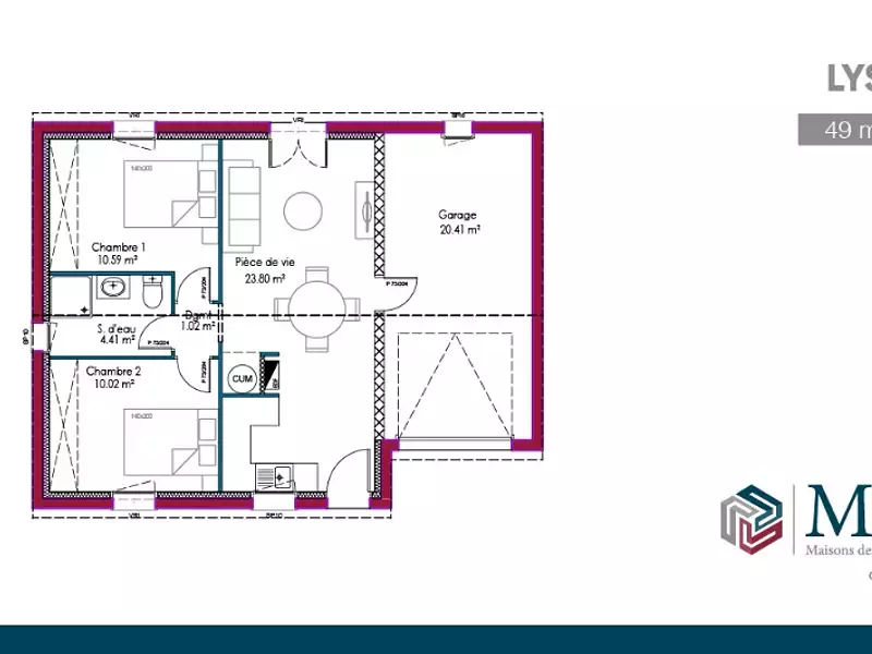 Maison neuve, 100 m² - Roquefort (40120)