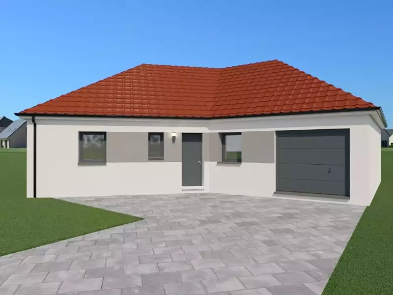 Maison neuve, 90 m² - Bourthes (62650)