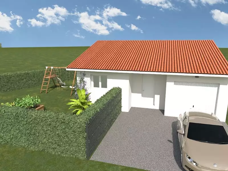 Maison neuve, 70 m² - Saint-Jean-Lasseille (66300)