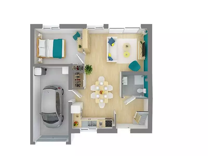 Maison neuve, 97 m² - Bournand (86120)