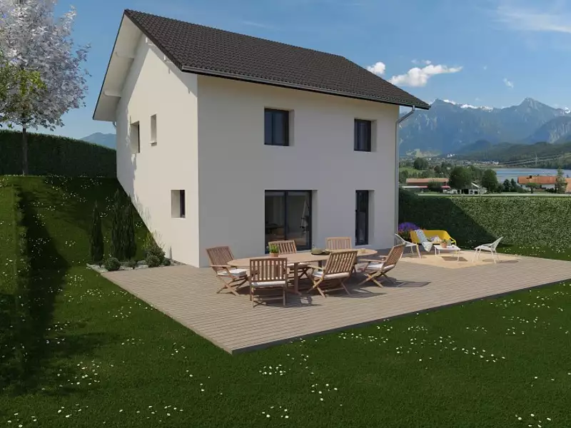 Maison neuve, 104 m² - Entrelacs (73410)