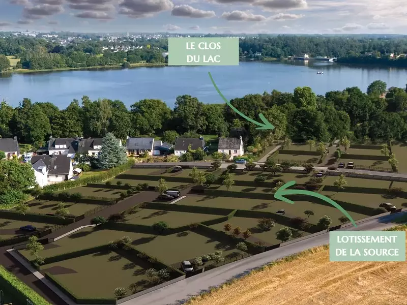 Terrain à bâtir, 380 m² - Taupont (56800)