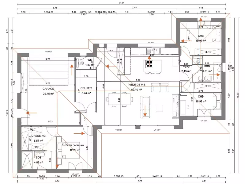 Maison neuve, 115 m² - Revonnas (01250)