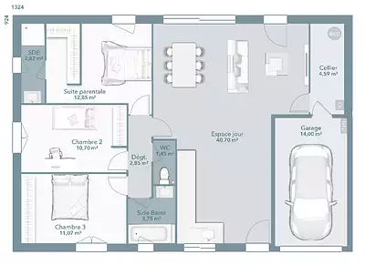 Maison neuve, 90 m²