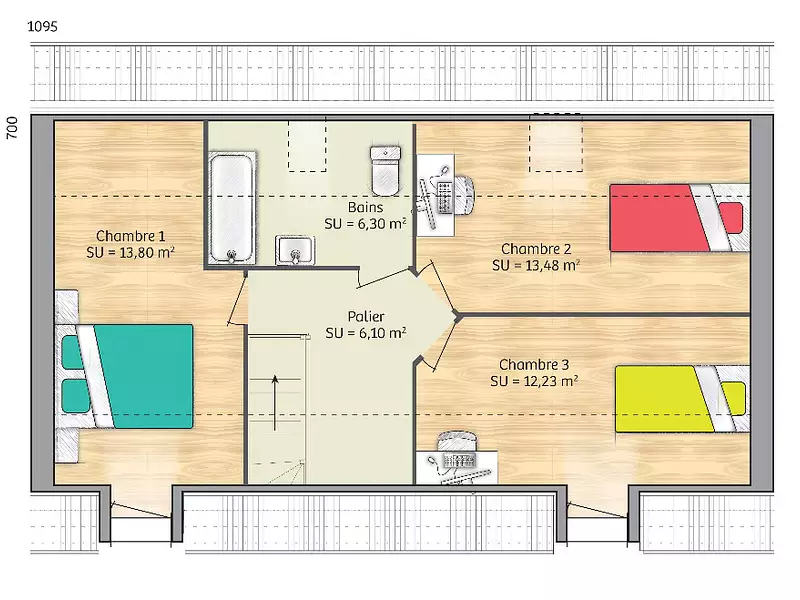 Maison neuve, 80 m² - Montreuil-sur-Epte (95770)
