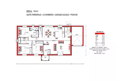 Maison neuve, 100 m²