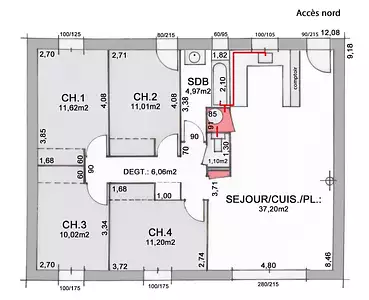 Maison neuve, 93 m²