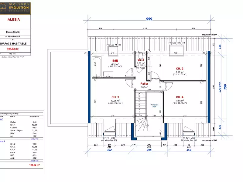 Maison neuve, 104 m² - Boussy-Saint-Antoine (91800)