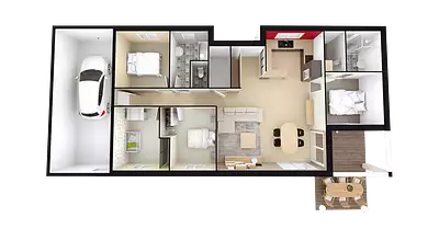 Maison neuve, 95 m²