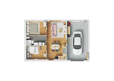 Maison neuve, 77 m²