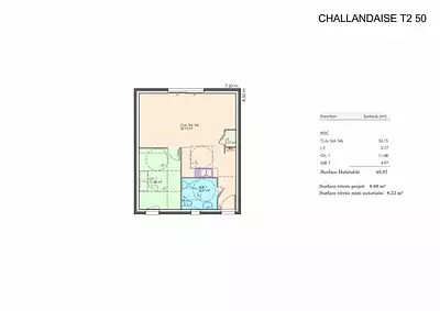 Maison neuve, 60 m²