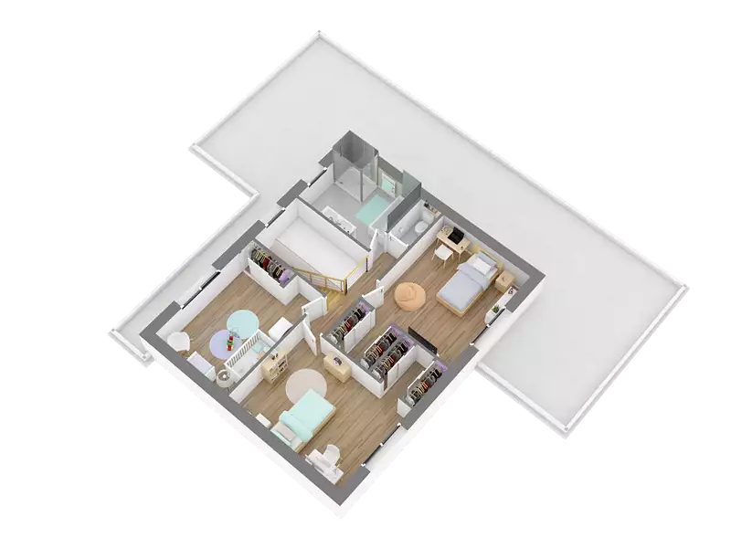 Maison neuve, 148,35 m² - Les Molières (91470)