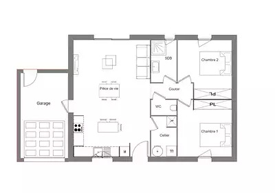 Maison neuve, 62 m²