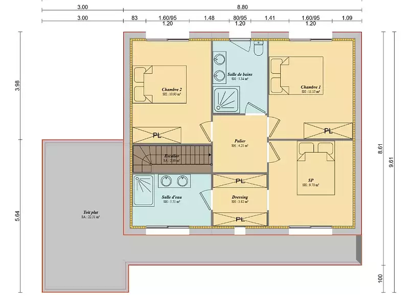 Maison neuve, 110 m² - Beton-Bazoches (77320)