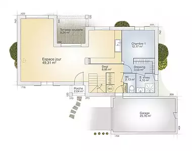 Maison neuve, 125 m²