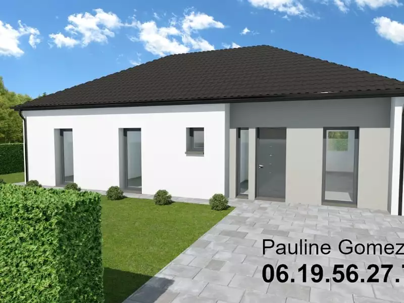 Maison neuve, 90 m² - Courchelettes (59552)