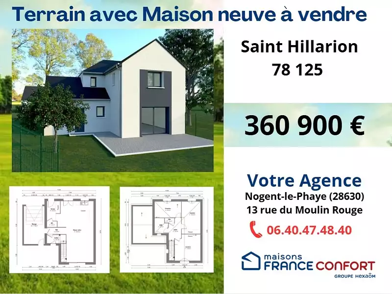 Terrain à bâtir, 1 280 m² - Rambouillet (78120)