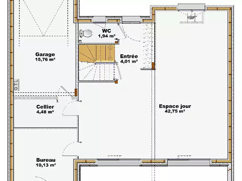 Maison neuve, 114 m² - Bourthes (62650)