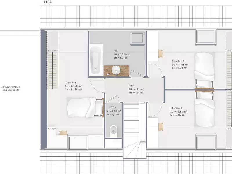 Maison neuve, 115 m² - Domont (95330)