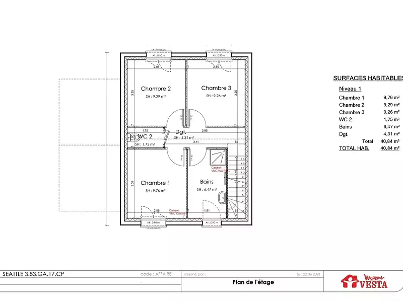 Maison neuve, 81 m² - Jevoncourt (54740)