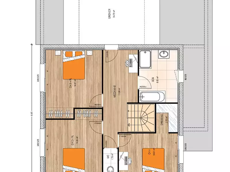 Maison neuve, 150 m² - Montreuil-sur-Maine (49220)