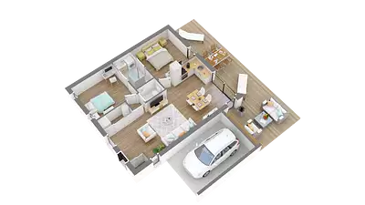 Maison neuve, 65,37 m²