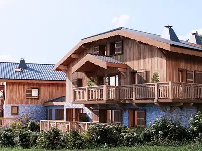 Programme neuf LES CHALETS DE JAYSINIA à Samoëns (74340) – Diagonale