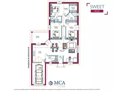 Maison neuve, 91 m²