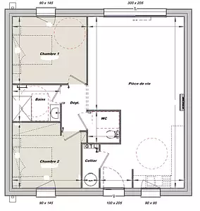 Maison neuve, 66 m²