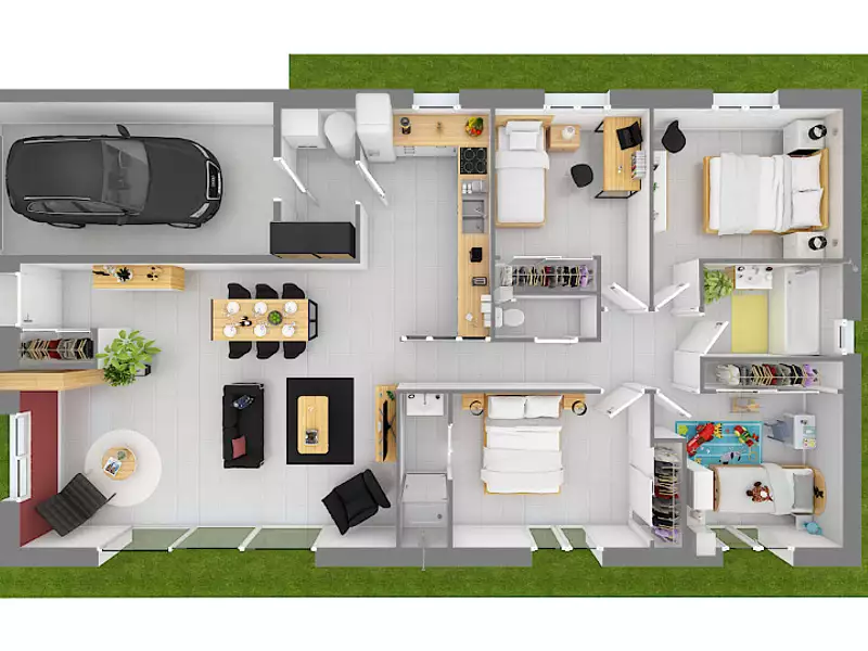 Maison neuve, 110 m² - Champdieu (42600)