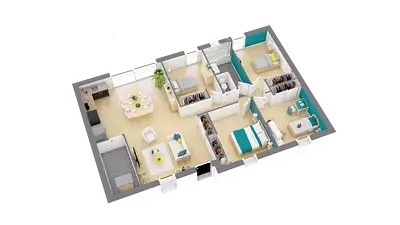 Maison neuve, 99 m²