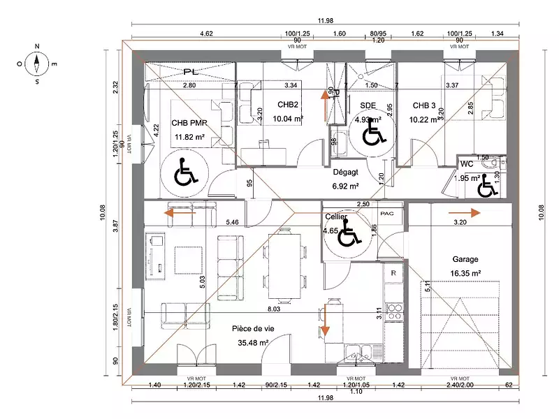 Maison neuve, 86 m² - Péronnas (01960)