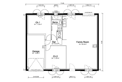 Maison neuve, 73 m²