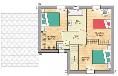 Maison neuve, 90 m²