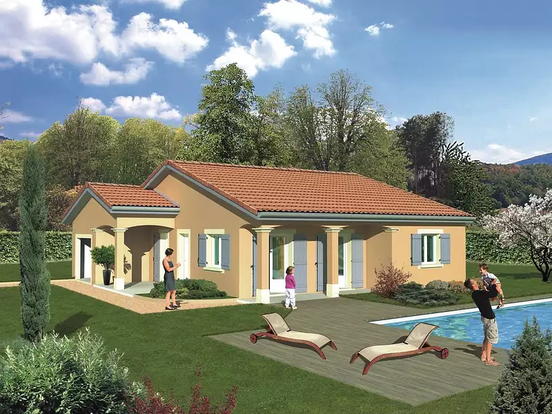 Maison neuve, 85 m² - Villeneuve (01480)