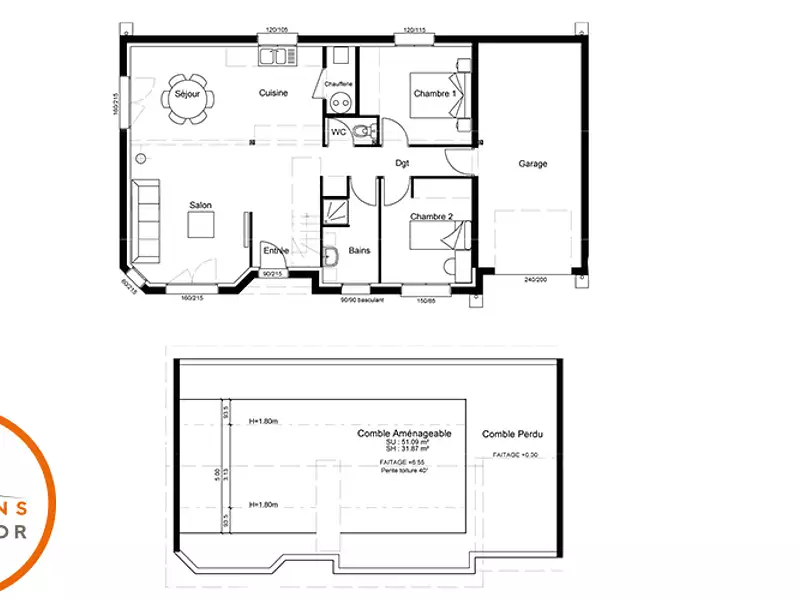 Maison neuve, 91 m² - Larnod (25720)