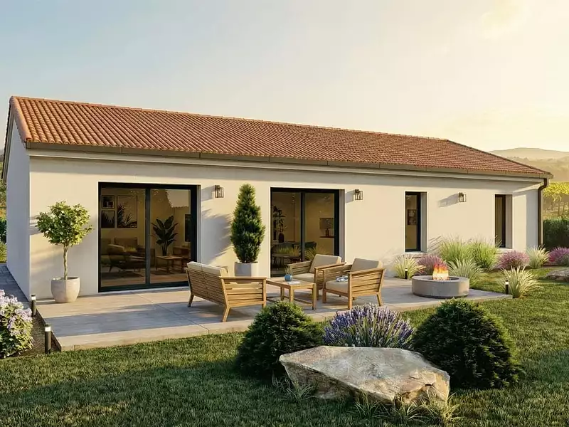 Maison neuve, 102 m² - Saint-priest-bramefant (63310)