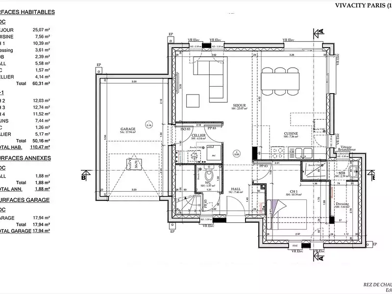 Maison neuve, 95 m² - Rozay-en-Brie (77540)