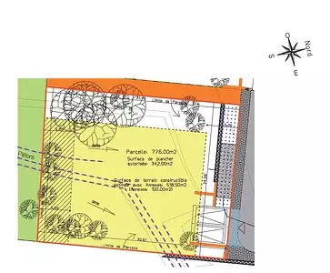 Terrain à bâtir, 776 m²