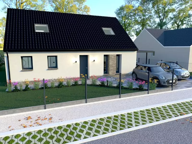 Maison neuve, 80 m² - Arleux (59151)