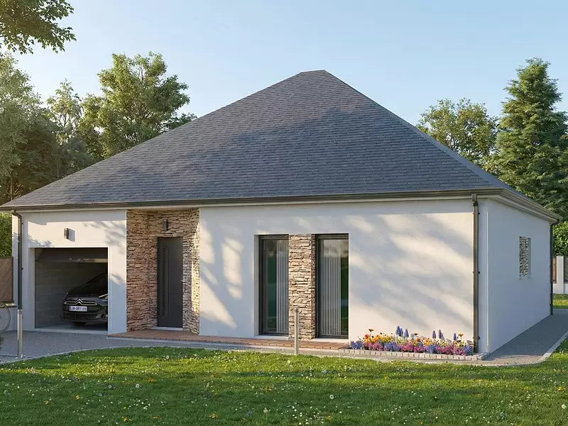 Maison neuve, 90 m² - Ménéac (56490)