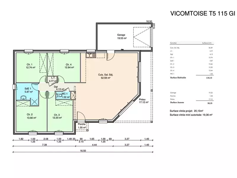 Maison neuve, 115 m² - La Bernerie-en-Retz (44760)