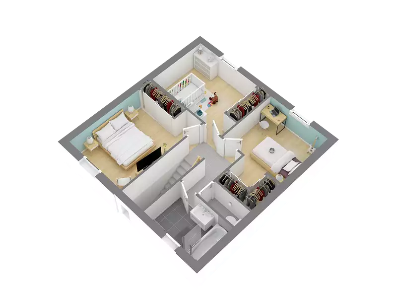 Maison neuve, 98 m² - Hommes (37340)