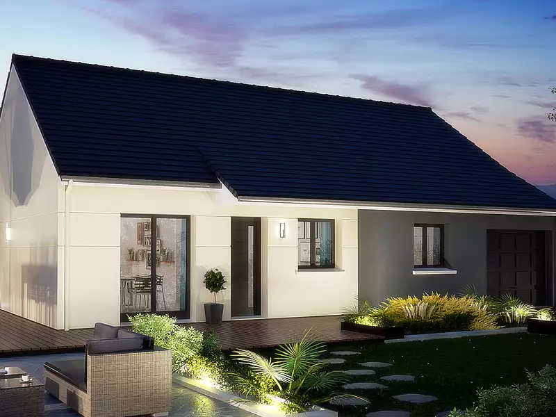 Maison neuve, 85,92 m² - Ablon (14600)