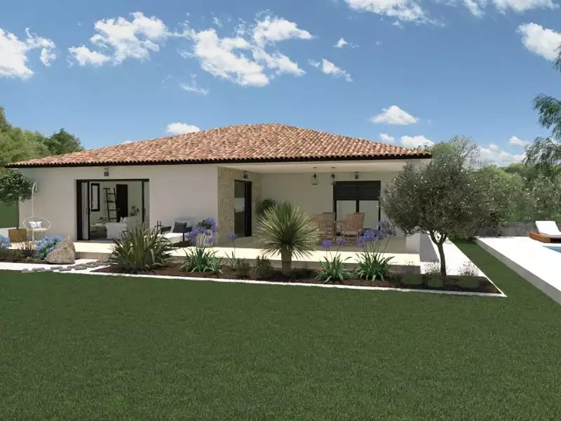 Maison neuve, 110 m² - Barjac (30430)