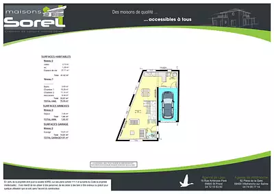 Maison neuve, 75,59 m²
