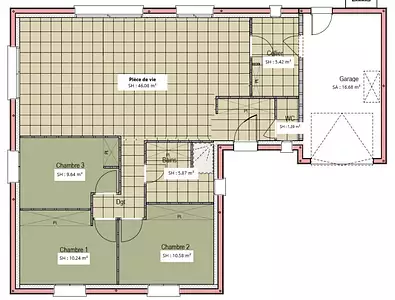 Maison neuve, 90 m²