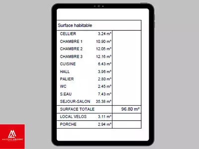 Maison neuve, 96 m²