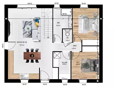 Maison neuve, 70 m²