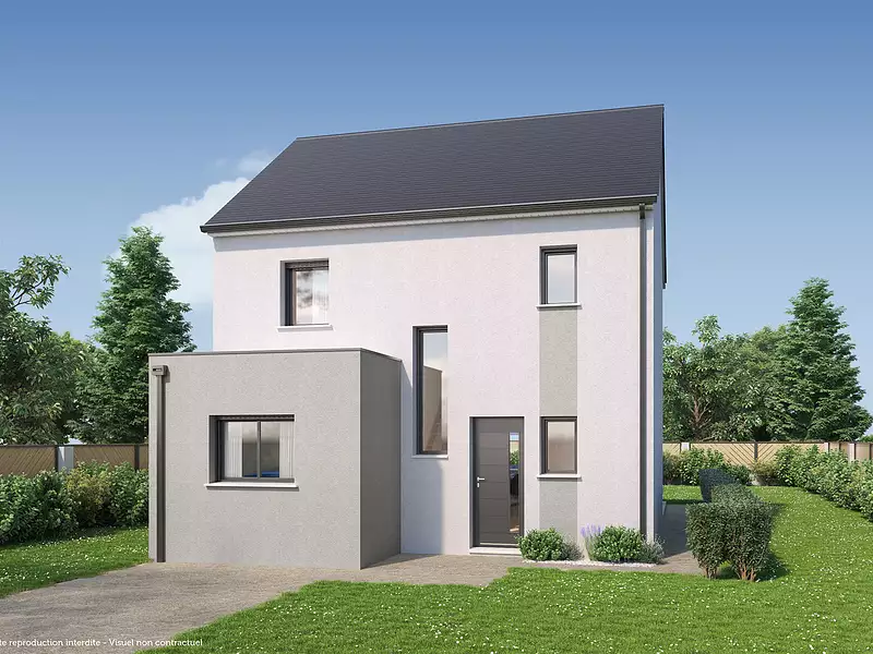 Maison neuve, 98 m² - Hommes (37340)